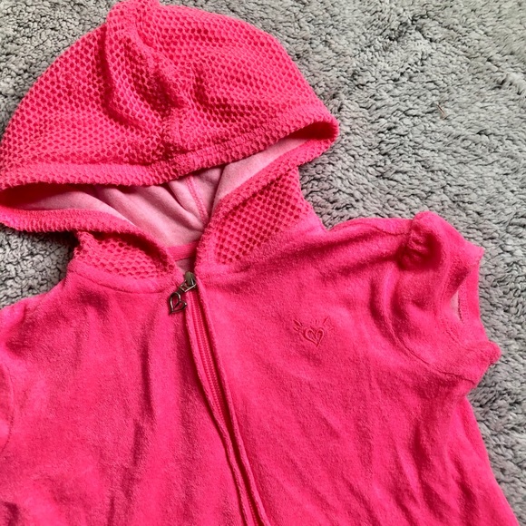 Justice Neon Pink Swim Coverup - Picture 2 of 3